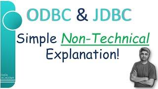 ODBC & JDBC - A Simple Non-Technical Explanation | @DataAcademyIN | #DataAcademy