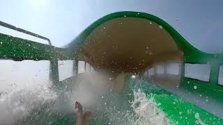 All new Water Coaster "Roaring Forks" at Water World in Colorado