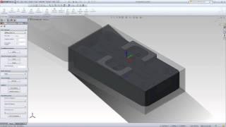 SolidCAM Tutorial Video3 (Defining new CAM part using coordinate system and stock material.  )