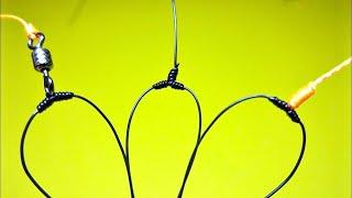 Top 3 how to tie the leashes so they don't get confused | hook lead | fishing knots