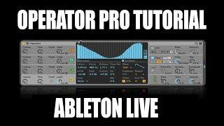 Ableton Operator Synth Tutorial Deep Dive