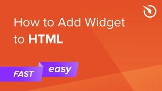 How to Add Widget to HTML code (free & easy)