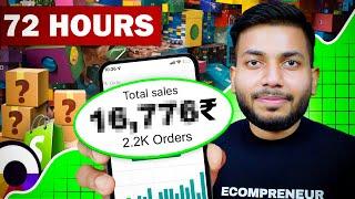 I Tried 72 Hours Indian Dropshipping Challenge