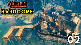 I Built EPIC BASE in Valheim HARDCORE! Ep2