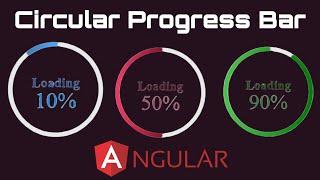 How To Create Animated Circular Progress Bar Graph In Angular | Circular Percentage Chart