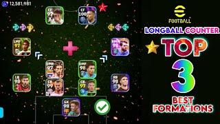 Top 3 Longball Counter Best Formations in eFootball 2024 Mobile