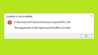 Fix Location is Not Available .The Tag Present in The Reparse Point Buffer is invalid - One Drive