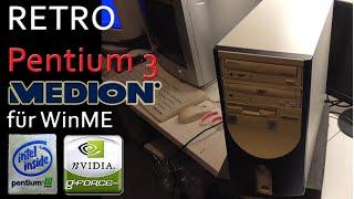 Windows ME Pentium III Retro PC "wieder ausgegraben"