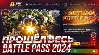 ПРОШЁЛ ВЕСЬ BATTLE PASS 2024 на EPICLOOT! ВЫПОЛНИЛ САМЫЕ ДОРОГИЕ И ТРУДНЫЕ ЗАДАНИЯ и ЗАБРАЛ ДК ХУК!