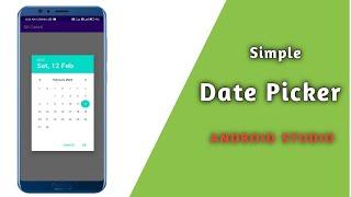 Add Date Picker in Android || Simple Date Picker in Android Studio || SR CodeX