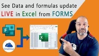 Microsoft Forms HIDDEN feature. Data, Formulas and Charts update LIVE in EXCEL