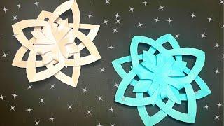 DIY 3D snowflake craft - Simple instructions for Christmas decorations!