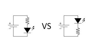 Does the resistor need to go before the LED?