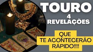 TOURO| 4 COISAS QUE TE ACONTECERÃO LOGO!( PREVISÕES/TAROT/SIGNOS).