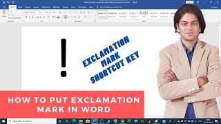 How to put exclamation mark on keyboard | how to put exclamation mark in word