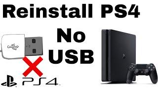 How to Reinstall PS4 System Software Without USB -  EASY