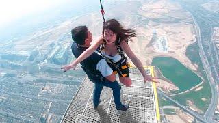 Girls Bungee Jumping First Time Fell to Death