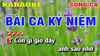 Karaoke Bài Ca Kỷ Niệm Song Ca Nhạc Sống | Nguyễn Linh