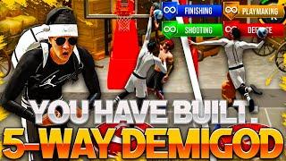 NEW "5-WAY DEMIGOD" BUILD is THE BEST BUILD in NBA 2K22 NEXT GEN! GLITCHED POINT FORWARD BUILD 2K22!