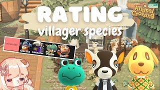 RATING EVERY ACNH SPECIES | Animal Crossing: New Horizons
