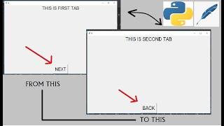 build multiple pages and back button in tkinter(python)