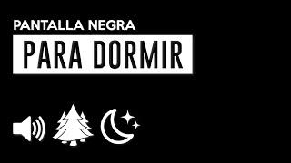 Sonidos del bosque para dormir | Naturaleza por la noche | Pantalla negra