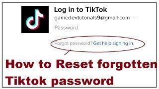 how to reset forgotten tiktok password in 1 minute