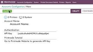 Generated API Key and paste it in the Odoo