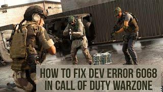 How to fix Dev error 6068 in call of duty Warzone