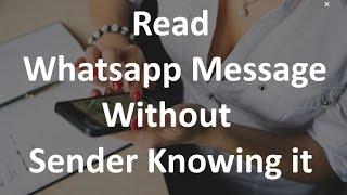 How to read Whatsapp messages without blue ticks