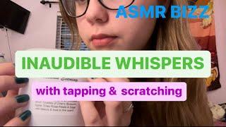 ASMR | Inaudible Whispering with Tapping & Scratching