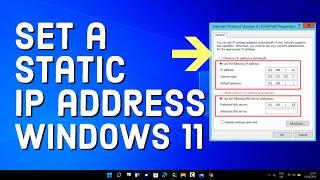 How to Assign a Static IP Address in Windows 11