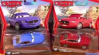 Cars 2 Bindo 37 Diecast Disney Pixar blue Maserati exclusive mattel toy by Blucollection