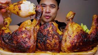 HONEY GLAIZED GARLIC CHICKEN | MUKBANG ASMR | ALFIE EATS