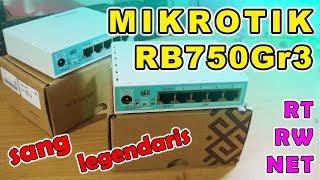 UNBOX | Mikrotik RB750gr3 untuk server RT RW NET