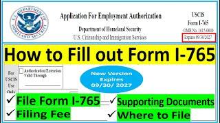 I -765 Application for Employment Authorization | Applying for USA Work Permit | Step by Step Guide