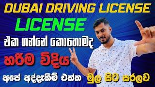 Dubai Driving License Story | ලන්කාවේ අපිට තියෙන වාසී | UAE Driving License Sinhala | Sri Lankan