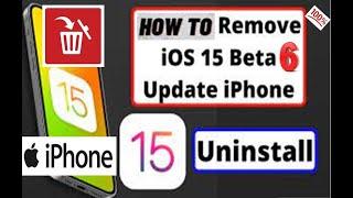 Remove iOS 15 Beta without Computer   #ios #iphone #how