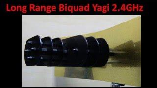 Long Range Biquad Yagi 2 4GHz