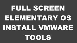 Install vmware tools on elementary OS freya full screen solution