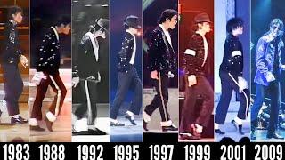 Michael Jackson Billie Jean Moonwalk Evolution (1983-2009) | High Quality