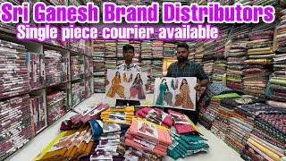 Chickpet Bangalore wholesale Dress materials single piece courier avail‼️ Sri Ganesh Brand Dealers