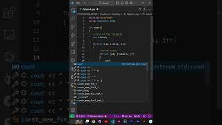 Left Down Triangle Pattern program in C++ | Pattern 4 #shorts