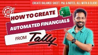 How to Create Automated Financial Statements In Excel from Tally?