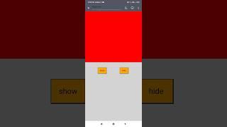 show and hide a div using javascript,html,css#htmlcss #programming #webdevelopment