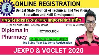 Webscte new Notice For All New Students Registration Process | webscte | JEXPO & VOCLET