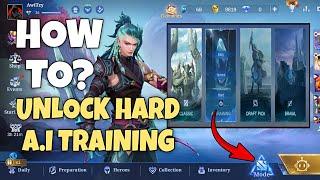 TIPS ON HOW TO UNLOCK HARD A.I TRAINING - SIMPLE METHOD 2024