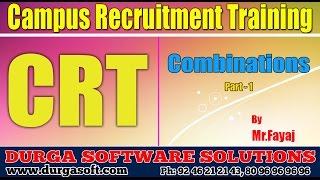 Campus Recruitment Training (CRT) || Combinations Part-1