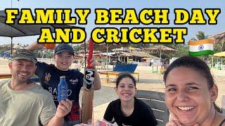 Family Beach Day & Cricket | Foreigners Travel Vlog In India 