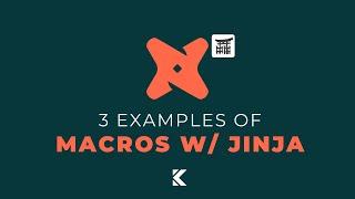 How to Use Jinja w/ dbt Macros (3 Examples)